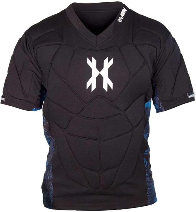 HK Army Crash Chest Protector - High-Impact Protective Gear for Paintball & Airsoft - Lightweight Safety Armor Vest - Black, Size XS/S