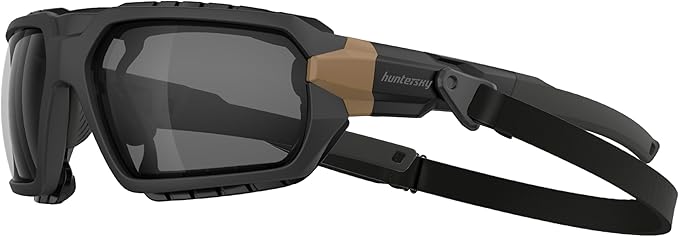 HTS HUNTERSKY Ballistic Tactical ANSI Z87.1+ Impact Protection Anti Fog Shooting Glasses Military Grade Airsoft Range