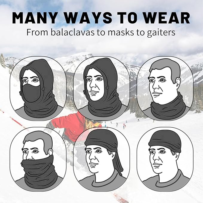FR Face Mask for Men – Fire Resistant Balaclava Welding Head Cover, 100% Cotton Full Face Hood & Neck Protector