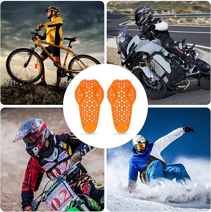 CE Level 2 Motorcycle Armor - PSLER CE Level 2 Motorcycle Armor Jacket Inserts Motorcycle Jacket Pads for Motorcycle Jackets,Elbow