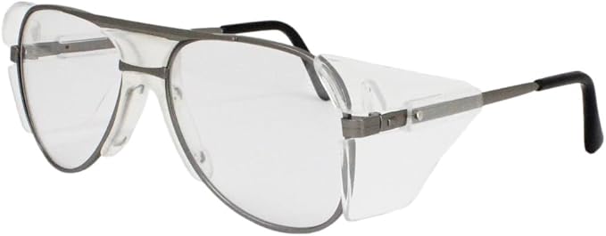 TITUS G77 Premium Metal Frame Aviator Z87+, Z87.1 Safety Glasses Side Shield Motorcycle Shooting DOT ANSI CE Approved Eyewear