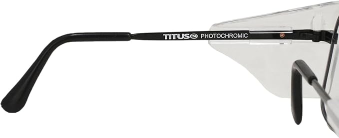 TITUS G77 Premium Metal Frame Aviator Z87+, Z87.1 Safety Glasses Side Shield Motorcycle Shooting DOT ANSI CE Approved Eyewear
