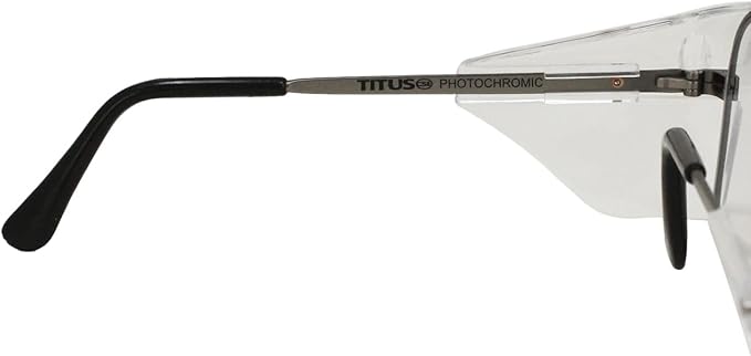 TITUS G77 Premium Metal Frame Aviator Z87+, Z87.1 Safety Glasses Side Shield Motorcycle Shooting DOT ANSI CE Approved Eyewear