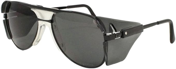 TITUS G77 Premium Metal Frame Aviator Z87+, Z87.1 Safety Glasses Side Shield Motorcycle Shooting DOT ANSI CE Approved Eyewear