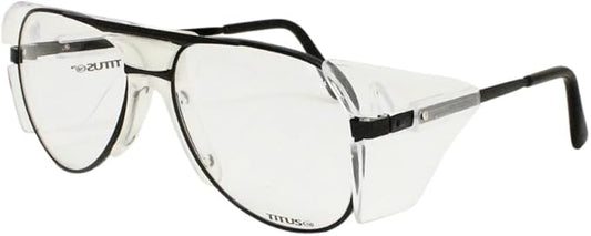 TITUS G77 Premium Metal Frame Aviator Z87+, Z87.1 Safety Glasses Side Shield Motorcycle Shooting DOT ANSI CE Approved Eyewear