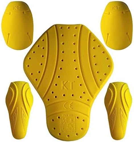 5 PC - CE Level 2 certified armor pads l Level 2 Approved Back, Shoulder And Elbows armor protector inserts for Motorcycle Jackets.