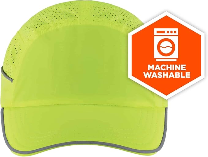 Ergodyne Skullerz 8955 Lightweight Bump Cap, Baseball Hat Style, Breathable Head Protection