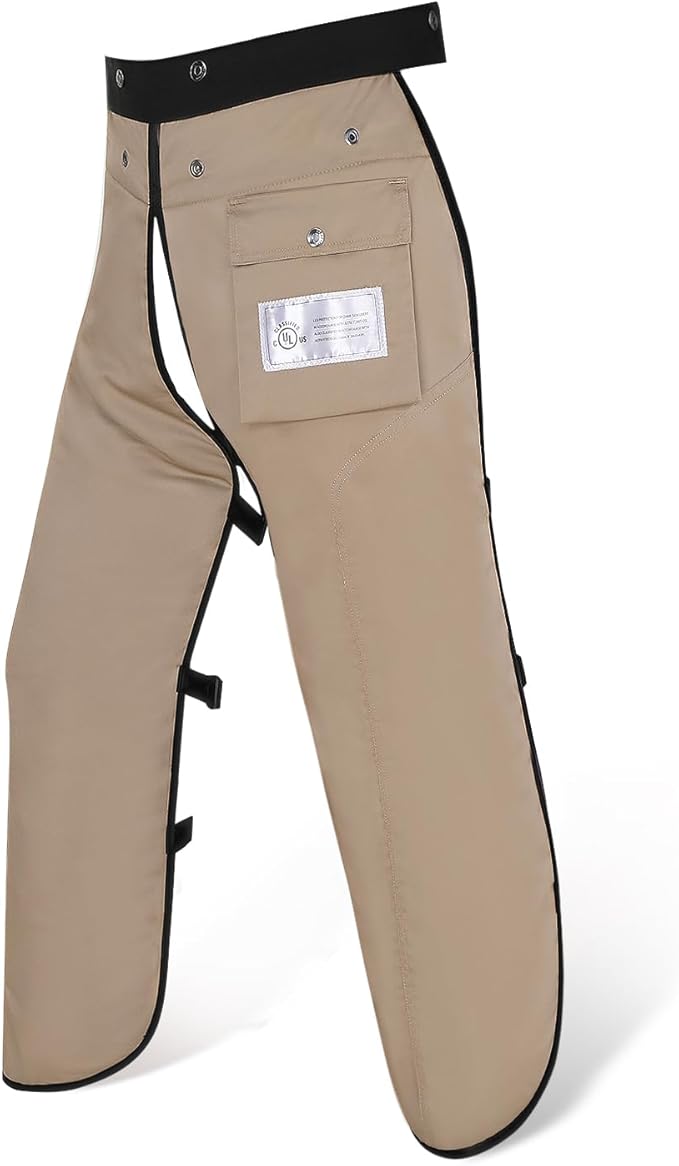 Chainsaw Chaps Apron 8-Layer Wrap for Men/Women Loggers Forest Workers Protective Chain Saw Pants Adjustable
