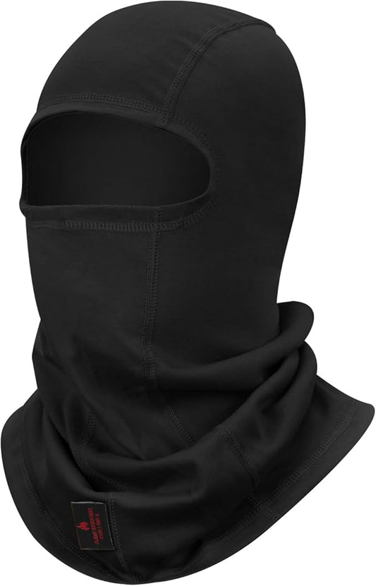 FR Face Mask for Men – Fire Resistant Balaclava Welding Head Cover, 100% Cotton Full Face Hood & Neck Protector