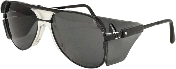 TITUS G77 Premium Metal Frame Aviator Z87+, Z87.1 Safety Glasses Side Shield Motorcycle Shooting DOT ANSI CE Approved Eyewear