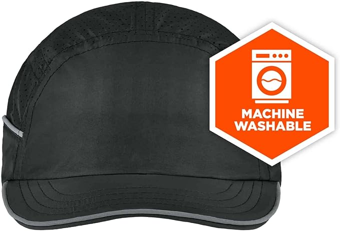 Ergodyne Skullerz 8955 Lightweight Bump Cap, Baseball Hat Style, Breathable Head Protection