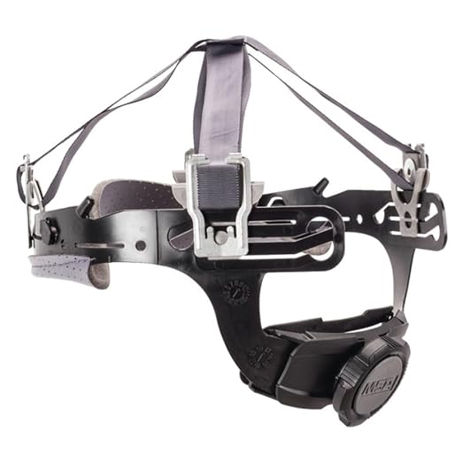 MSA 10153385 Fas-Trac III Replacement Suspension - 4-Point Attachment, Size: Standard, Skullgard/Comfo-Cap Helmet Accessory, Cap/Hat-Style Hard Hat Suspension, Adjustable, Replaceable & Durable Gear,Black