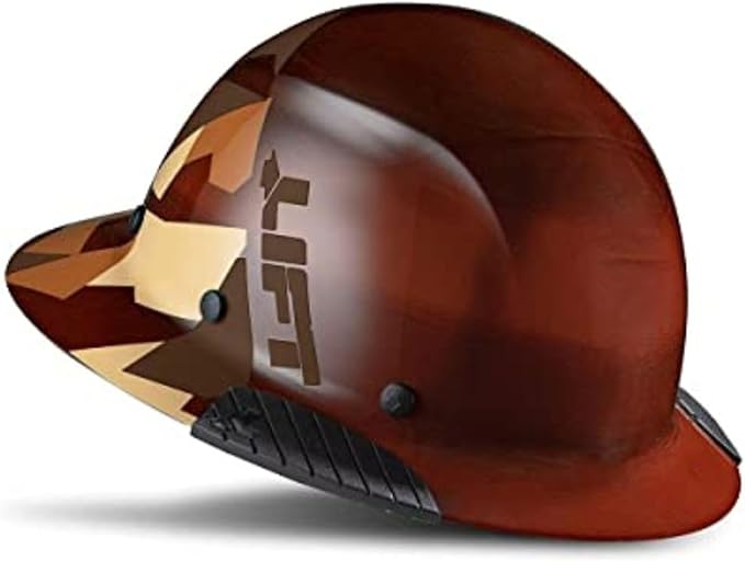 LIFT SAFETY Dax Fiber Resin Full Brim Safety Helmet/Hard Hat | 6 Point Suspension for Comfort & Impact Protection