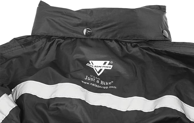 Nelson Rigg Stormrider Rain Suit; 100% Waterproof, Pants and Jacket Included with Reflective Striping