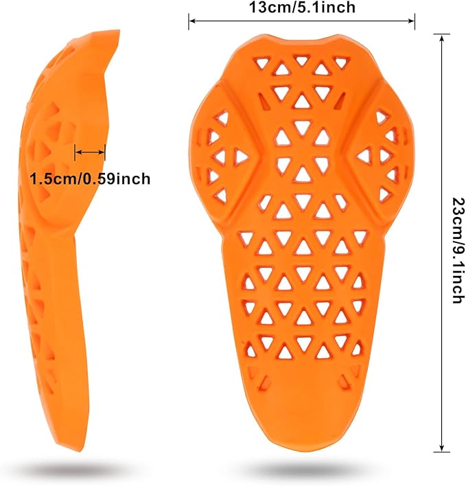 CE Level 2 Motorcycle Armor - PSLER CE Level 2 Motorcycle Armor Jacket Inserts Motorcycle Jacket Pads for Motorcycle Jackets,Elbow
