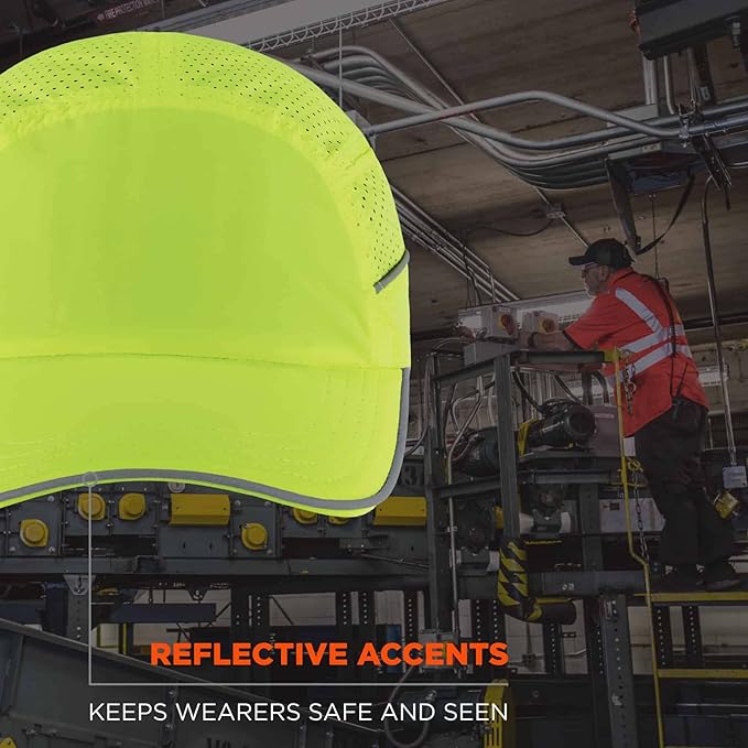 Ergodyne Skullerz 8955 Lightweight Bump Cap, Baseball Hat Style, Breathable Head Protection