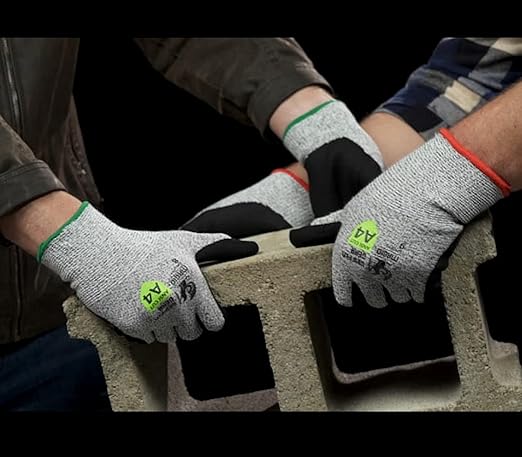 MAGID Griffin Gear ANSI A4 Liquid Repellent Nitrile Work Gloves, 1 Pair, Size 7/Small, GPD455