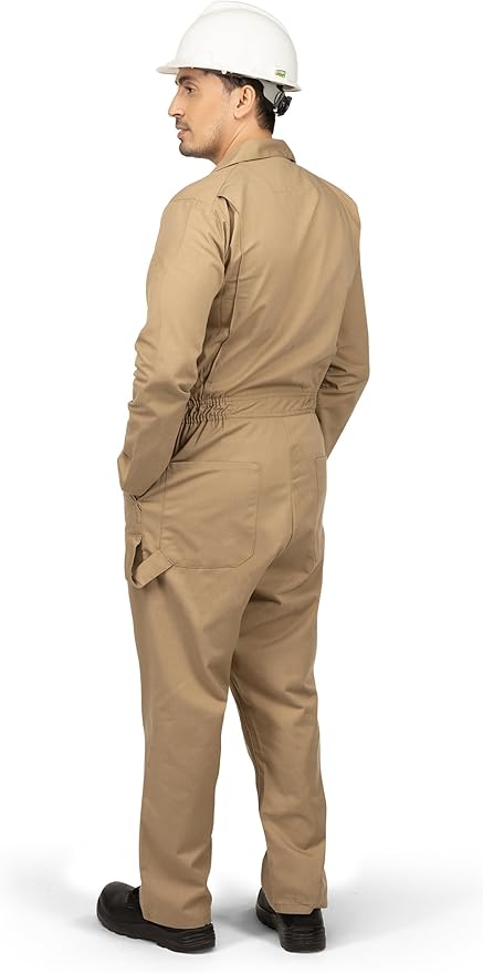 NY Threads Men’s Twill Coverall Relaxed Fit Long Sleeve Utility Work Wear