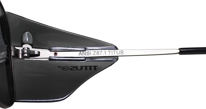 TITUS G77 Premium Metal Frame Aviator Z87+, Z87.1 Safety Glasses Side Shield Motorcycle Shooting DOT ANSI CE Approved Eyewear