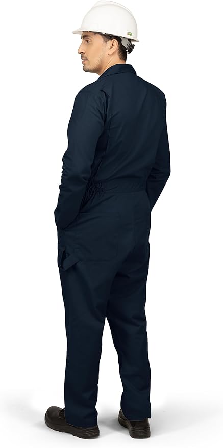 NY Threads Men’s Twill Coverall Relaxed Fit Long Sleeve Utility Work Wear