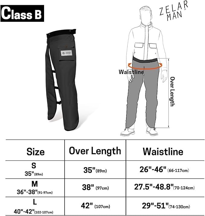 Chainsaw Chaps Apron 8-Layer Wrap for Men/Women Loggers Forest Workers Protective Chain Saw Pants Adjustable