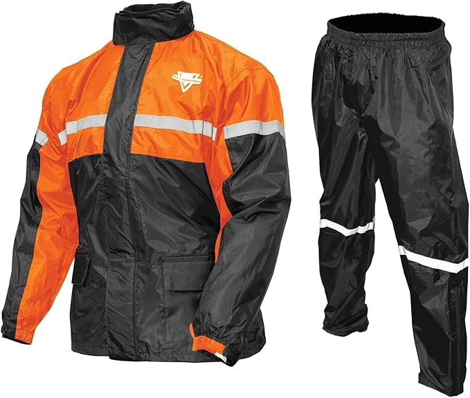 Nelson Rigg Stormrider Rain Suit; 100% Waterproof, Pants and Jacket Included with Reflective Striping