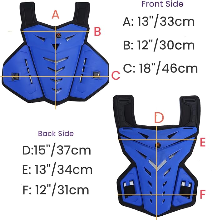 Motorcycle Chest Protector Motocross Adult Chest Armor Vest Motorcycle Safety Gear Chest Guard Dirt Bike MTV Motocross Riding Gear for Men