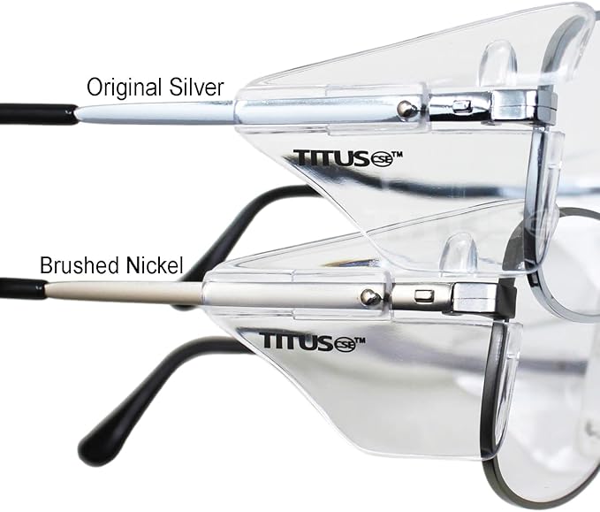TITUS G77 Premium Metal Frame Aviator Z87+, Z87.1 Safety Glasses Side Shield Motorcycle Shooting DOT ANSI CE Approved Eyewear