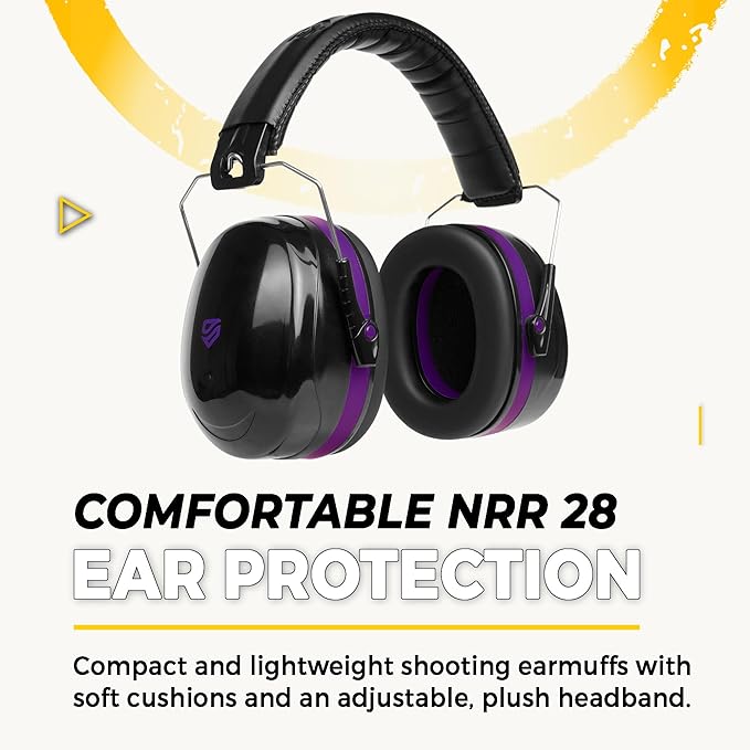 TradeSmart All-in-One Shooting Ear Protection - Comfort+ NRR 28 Earmuffs, Glasses & Earplugs + Carry Case