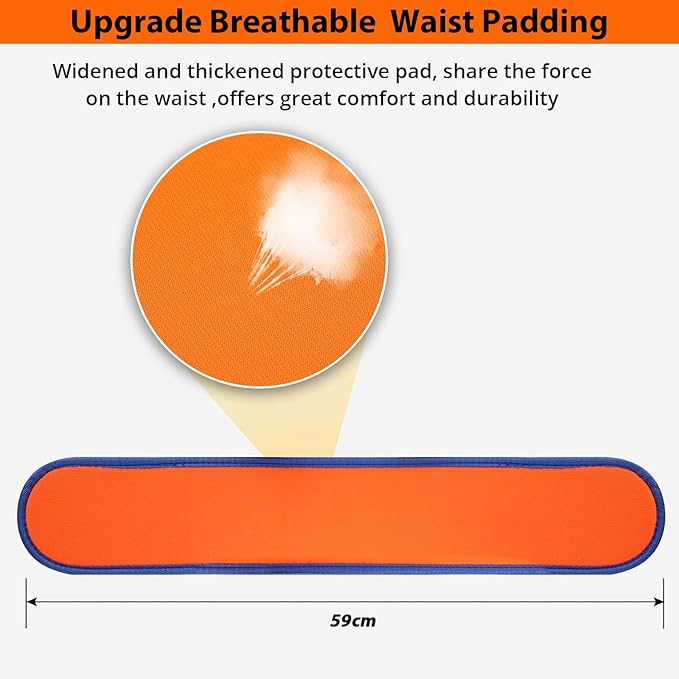 TRSMIMA Safety Harness Fall Protection - Half-Body Roofing Harness kit with 6 ft Lanyard and Padded Shoulder - ANSI Standard