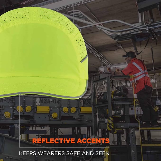 Ergodyne Skullerz 8955 Lightweight Bump Cap, Baseball Hat Style, Breathable Head Protection