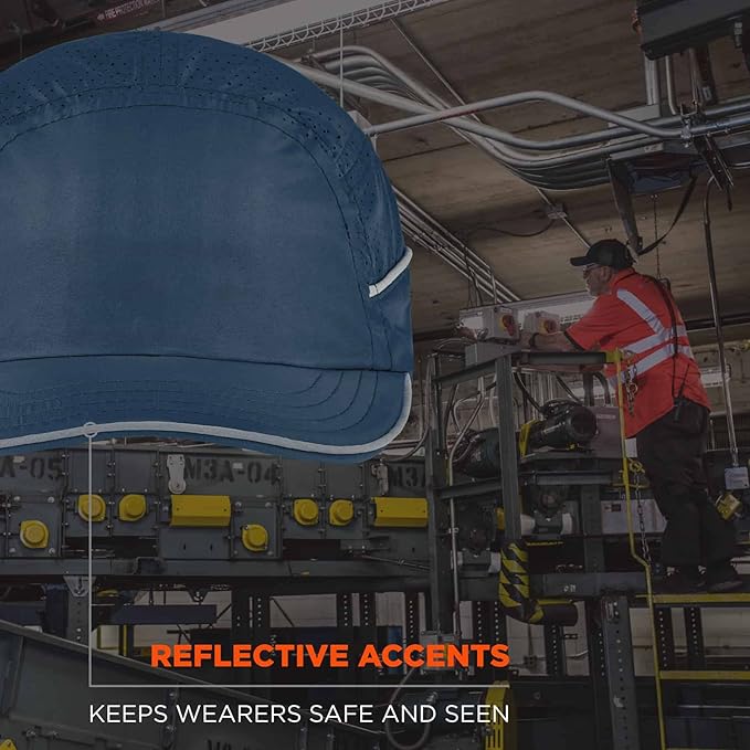 Ergodyne Skullerz 8955 Lightweight Bump Cap, Baseball Hat Style, Breathable Head Protection