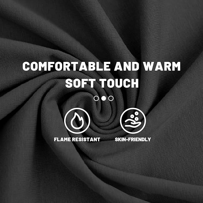 FR Face Mask for Men – Fire Resistant Balaclava Welding Head Cover, 100% Cotton Full Face Hood & Neck Protector