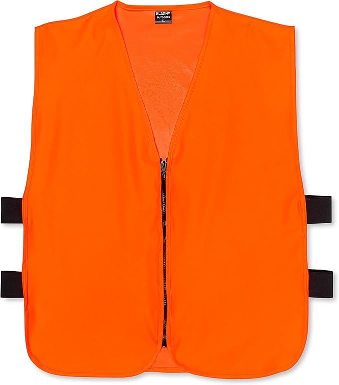 Klarny Orange Safety Vest - High Visibility, Waterproof, Quiet Deer and Bow Gear and Hunting Accessories