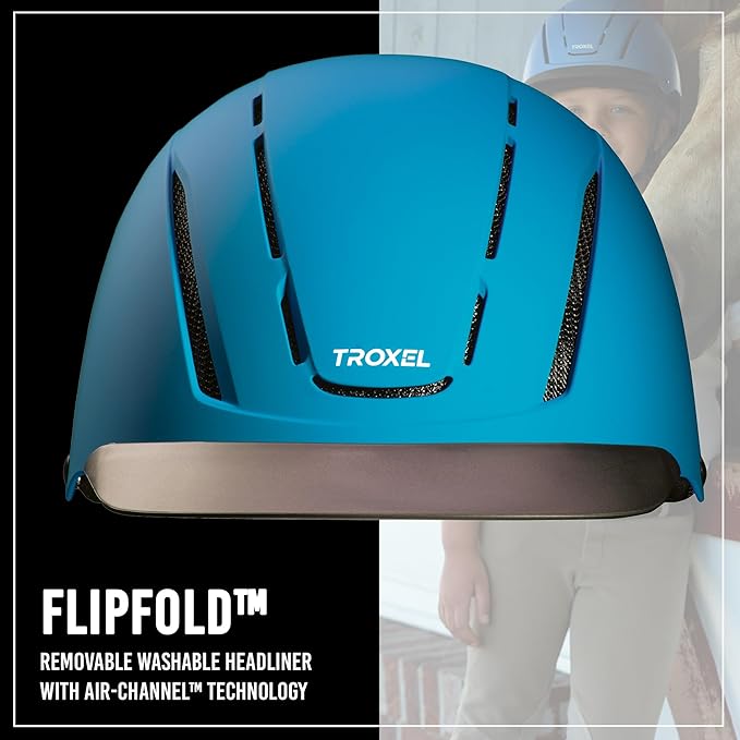 Troxel Spirit Duratec Full Coverage Horse Riding Helmet, Low-Profile Adjustable Design, Safety Horseback Riding Gear