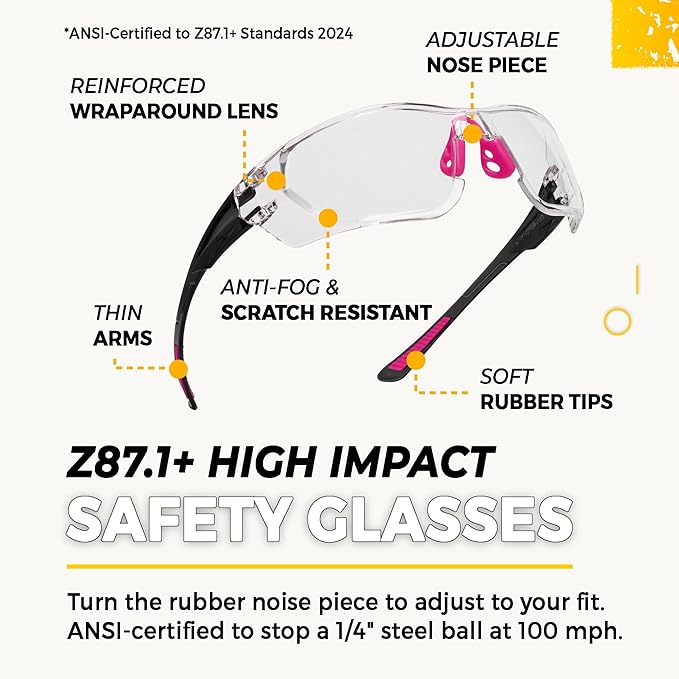 TradeSmart High-Performance Earmuffs for Shooting Range & Shooting Eye Protection Glasses + Firearm Confidence Course