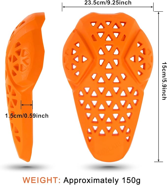 CE Level 2 Motorcycle Armor - PSLER CE Level 2 Motorcycle Armor Jacket Inserts Motorcycle Jacket Pads for Motorcycle Jackets,Knee