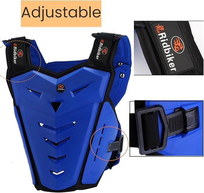 Motorcycle Chest Protector Motocross Adult Chest Armor Vest Motorcycle Safety Gear Chest Guard Dirt Bike MTV Motocross Riding Gear for Men