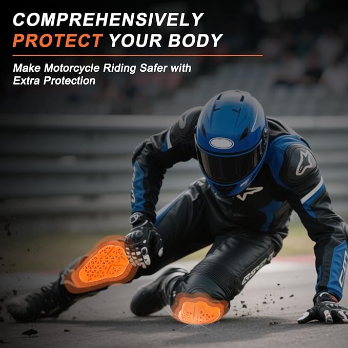 CE Level 2 Motorcycle Armor - PSLER CE Level 2 Motorcycle Armor Jacket Inserts Motorcycle Jacket Pads for Motorcycle Jackets,Knee
