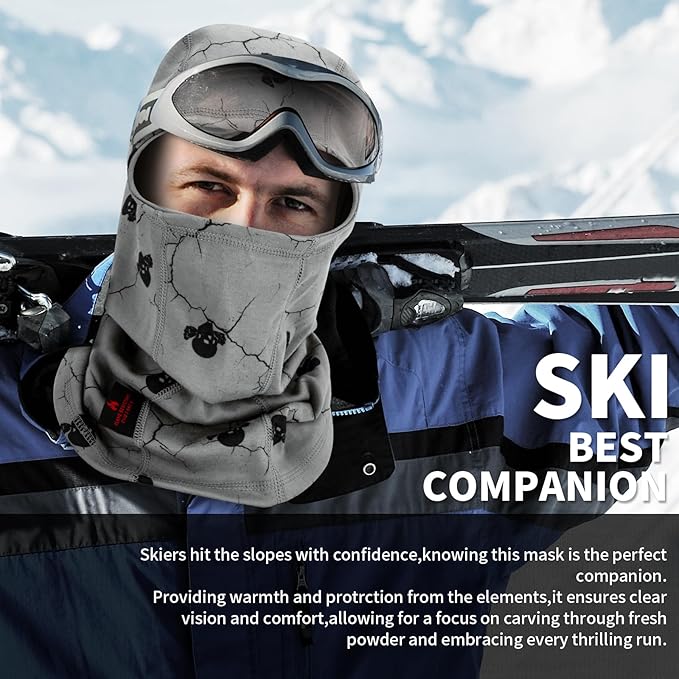 FR Face Mask for Men – Fire Resistant Balaclava Welding Head Cover, 100% Cotton Full Face Hood & Neck Protector