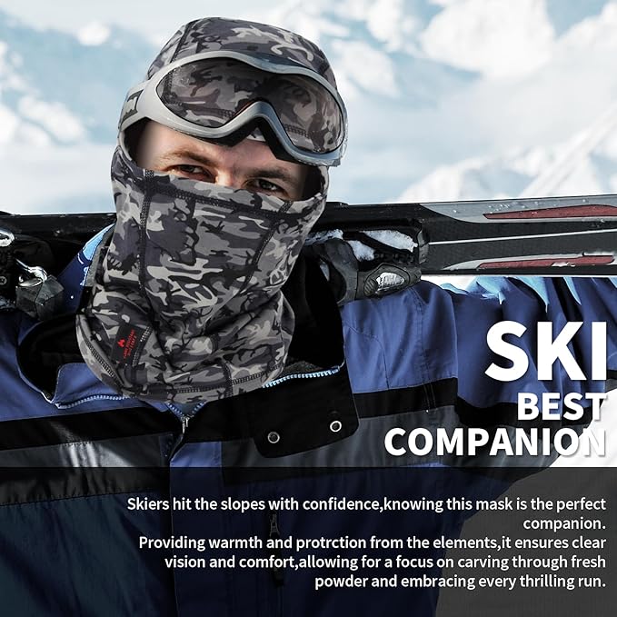 FR Face Mask for Men – Fire Resistant Balaclava Welding Head Cover, 100% Cotton Full Face Hood & Neck Protector