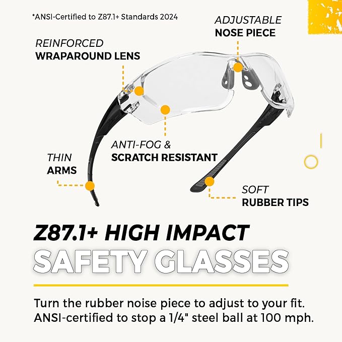 TradeSmart High-Performance Earmuffs for Shooting Range & Shooting Eye Protection Glasses + Firearm Confidence Course