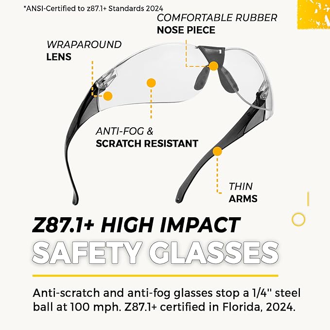 TradeSmart High-Performance Earmuffs for Shooting Range & Shooting Eye Protection Glasses + Firearm Confidence Course