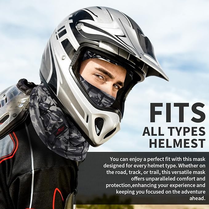 FR Face Mask for Men – Fire Resistant Balaclava Welding Head Cover, 100% Cotton Full Face Hood & Neck Protector