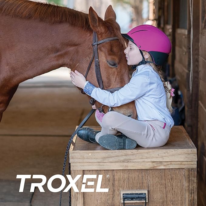 Troxel Spirit Duratec Full Coverage Horse Riding Helmet, Low-Profile Adjustable Design, Safety Horseback Riding Gear