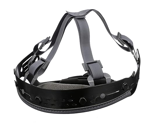 MSA 10148706 Fas-Trac III Replacement Suspension - 4-Point Attachment, Size: Small, V-Gard Helmet Accessory, Cap-Style Hard Hat Suspension, Adjustable Component, Replaceable & Durable Gear,BLACK