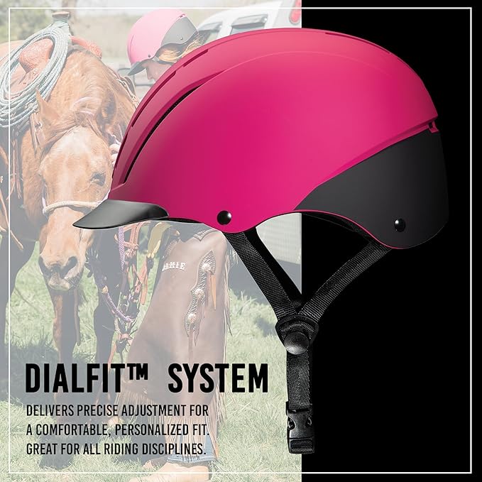 Troxel Spirit Duratec Full Coverage Horse Riding Helmet, Low-Profile Adjustable Design, Safety Horseback Riding Gear