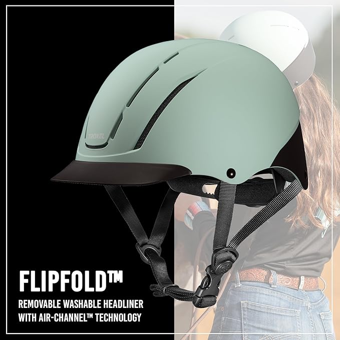 Troxel Spirit Duratec Full Coverage Horse Riding Helmet, Low-Profile Adjustable Design, Safety Horseback Riding Gear