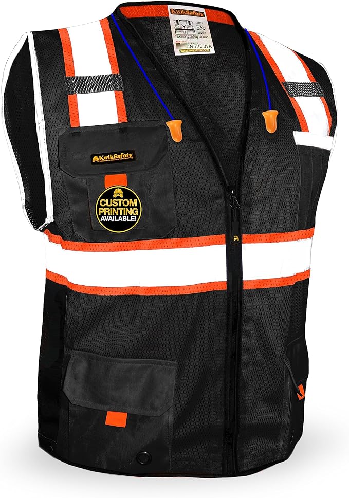 KwikSafety - BIG KAHUNA Safety Vest | Base & Limited Edition | Class 2 Reflective Vest ANSI OSHA Safety Vest for Men