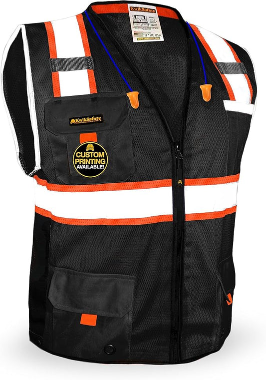 KwikSafety - BIG KAHUNA Safety Vest | Base & Limited Edition | Class 2 Reflective Vest ANSI OSHA Safety Vest for Men